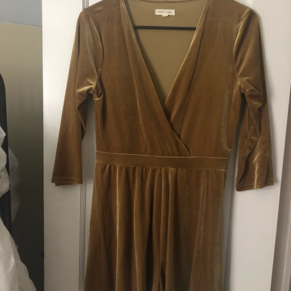 silence + noise velvet romper